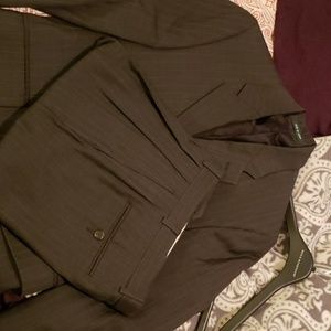 37R Ralph Lauren 2pc gray pinstripe